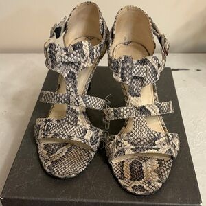 Via Spiga Snakeskin Heels